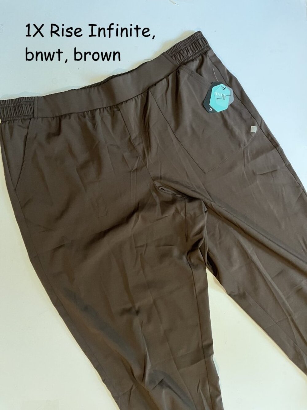 Size 1X Lularoe Rise Infinite Athletic Jogger, brown